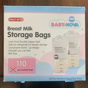 110ct Breast Milk Bags